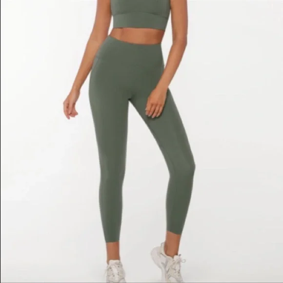Lorna Jane Asset Phone Pocket Ankle Biter Leggings - Picture 1 of 6